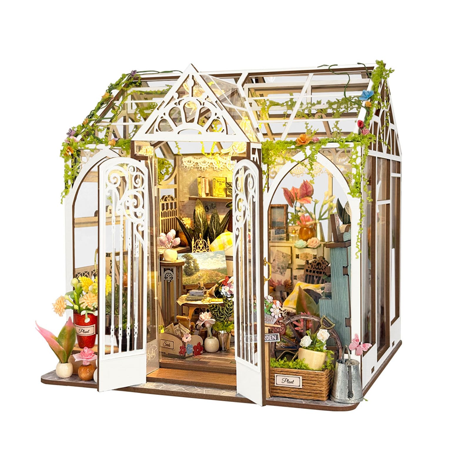 DIY Miniature House Kit, Demi's Flower House Book Nook for Adults โ image 1