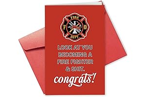 Heroic Firefighter Graduate Card: Celebrating Achievements and Embracing a Courageous Career