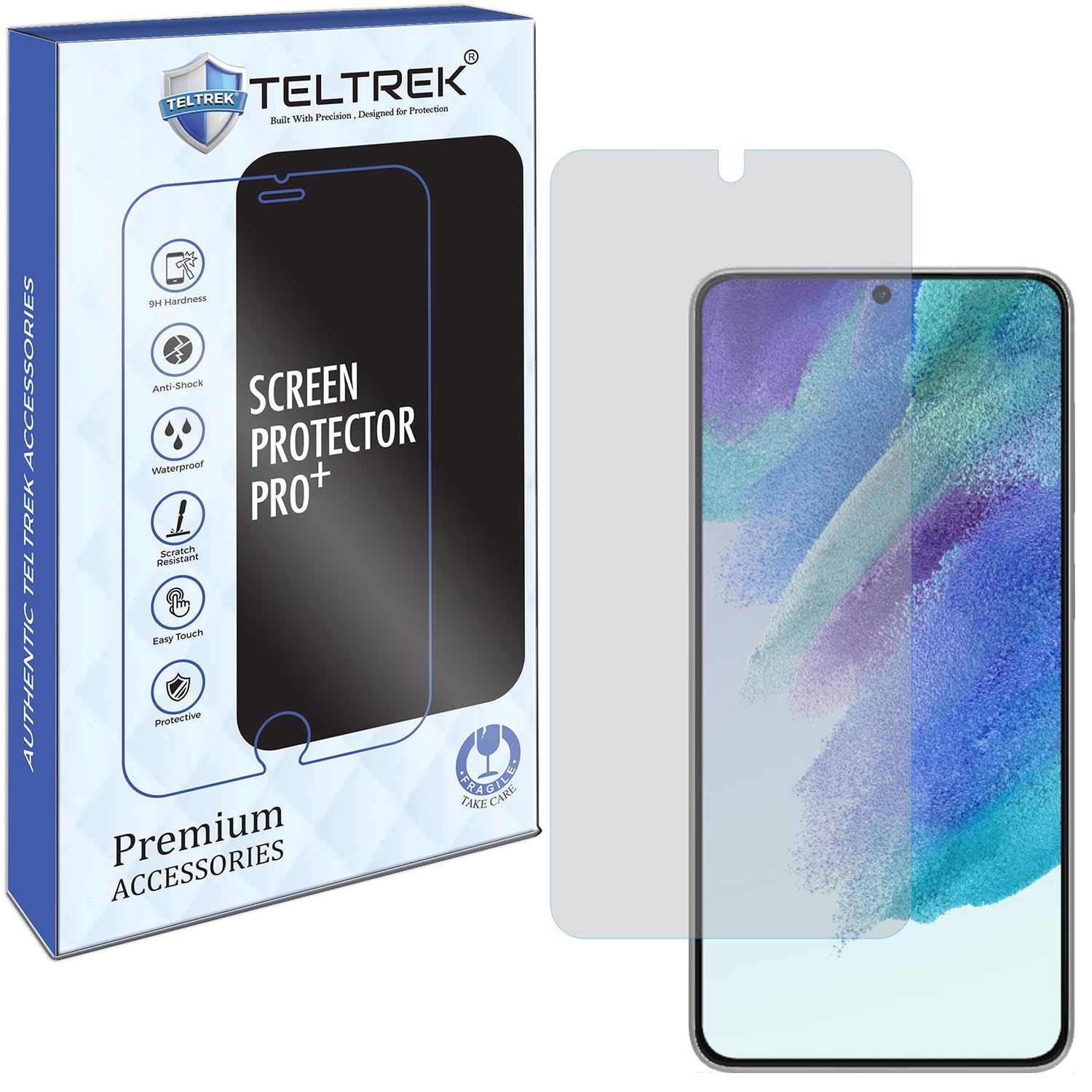 TELTREK Matte Screenguard Compatible With Samsung Galaxy S21 FE 5G, Flexible Fiber Anti Glare Screen Protector, Not a Tempered Glass, Impossible Screen Guard