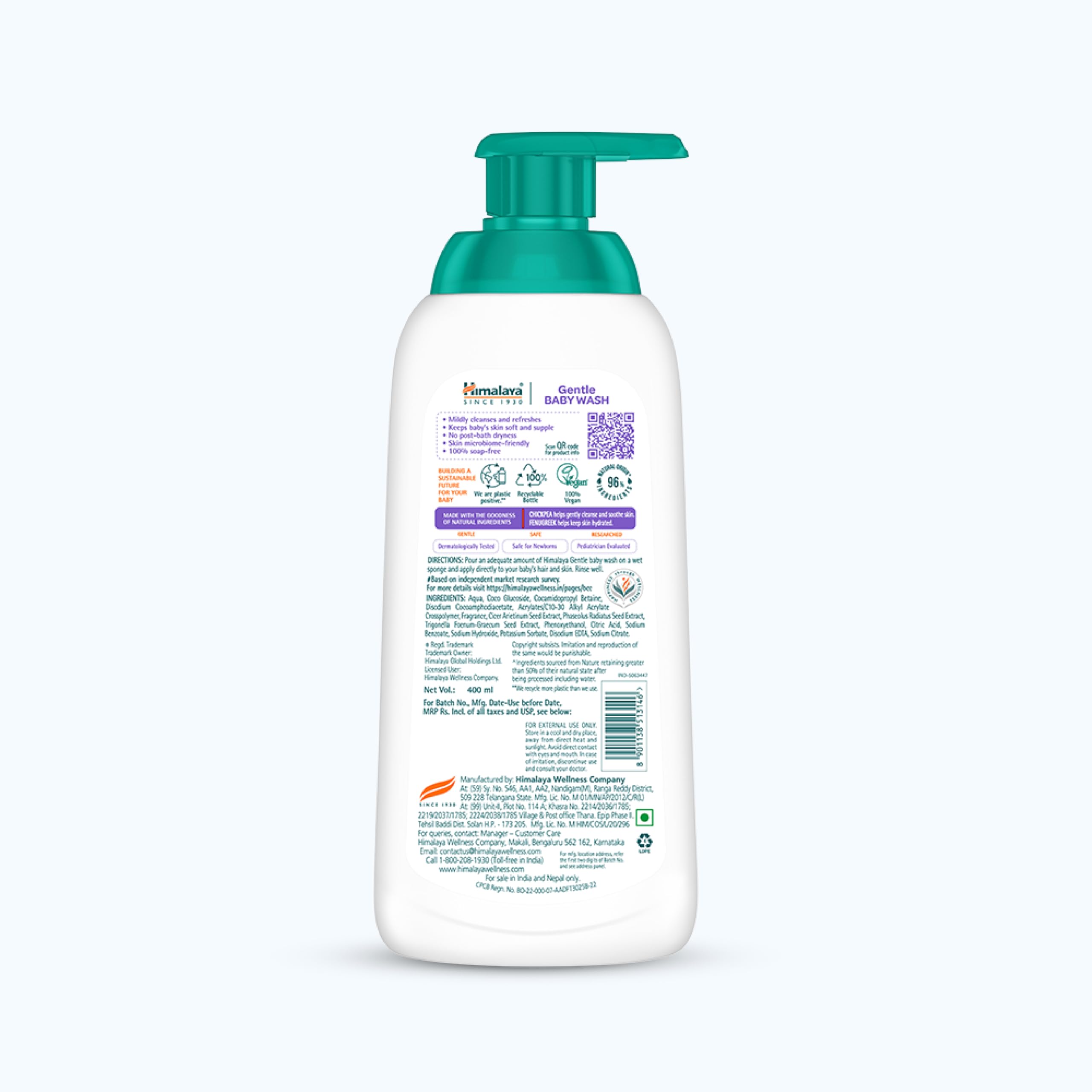 Hlmalaya Gentle Baby Wash 400 Ml