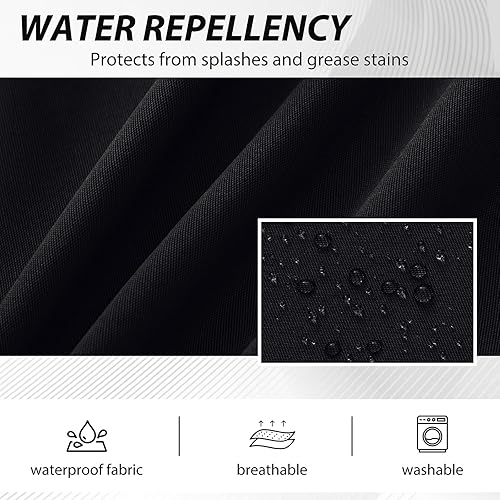 Miniatura 4 de BOHARERS Delantal de trabajo profesional, lona pesada de 9.17 oz, 4 bolsillos utilitarios (29.5 x 26.8 in), ideal para mecánicos, jardineros