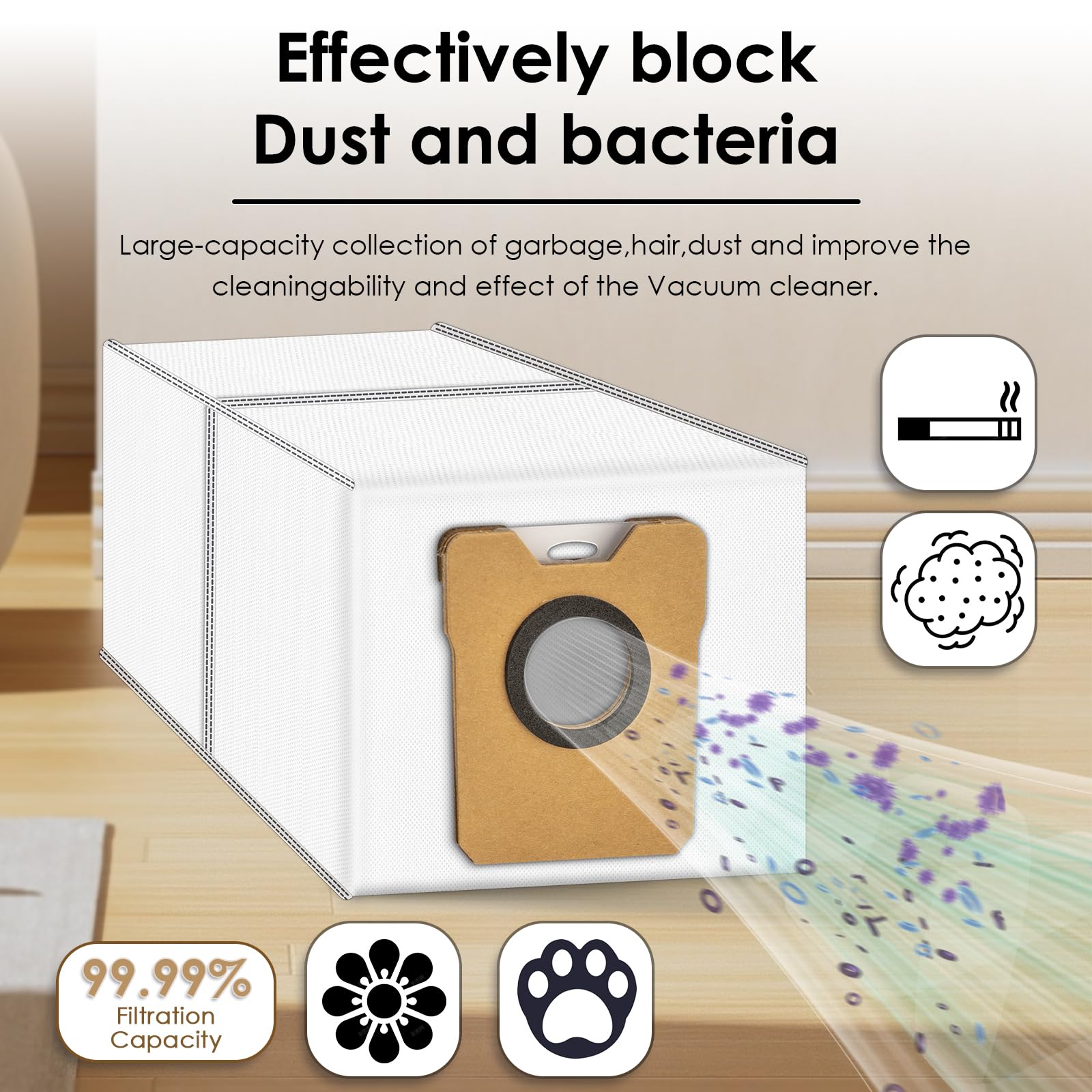 19-delig accessoireset voor Eufy Omni C20 stofzuigerrobot, 1 rolborstel, 4 filters, 4 dweilpads, 4 zijborstels, 6 stofzakken 19-delig accessoireset voor Eufy Omni C20 stofzuigerrobot, 1 rolborstel, 4 filters, 4 dweilpads, 4 zijborstels, 6 stofzakken