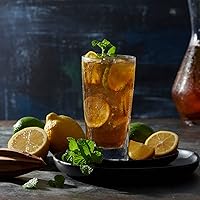 Vista 6 de Collins Everyday Drinking Glasses Set of 16 Drinkware Kitchen Glasses for Cocktail, Iced Coffee, Beer, Ice Tea, Wine, Whiskey, Water, 8 Tall