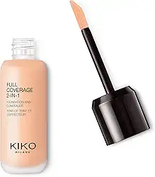 KIKO MILANO, Full Coverage 2-in-1 Foundation & Concealer, Base e Corretivo 2 em 1, Cor