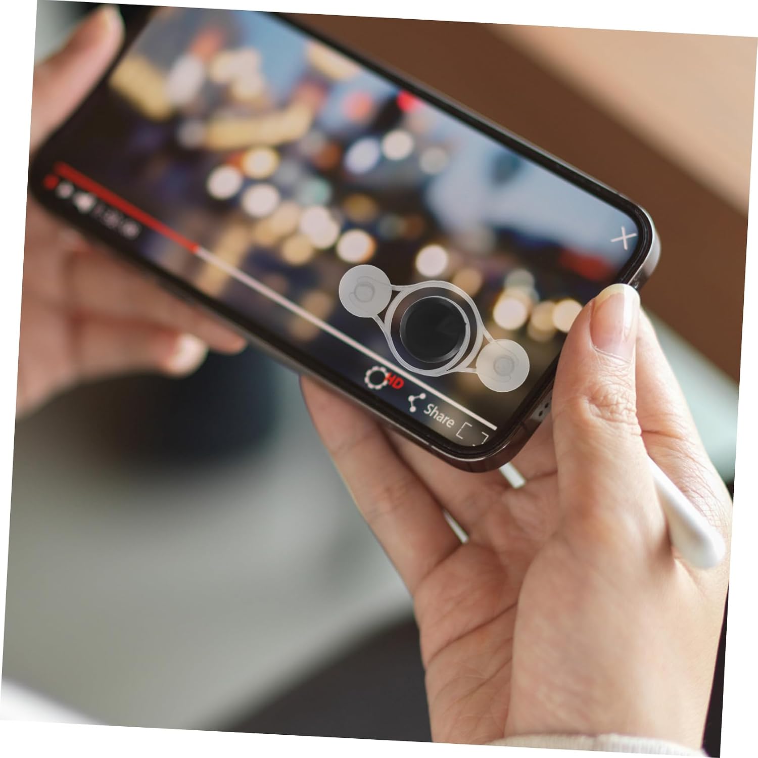 FUTUREORYY Enhanced Accuracy Joystick for Smart Phone Tablet Game Controller Compact Design Mobile Gaming Accessory