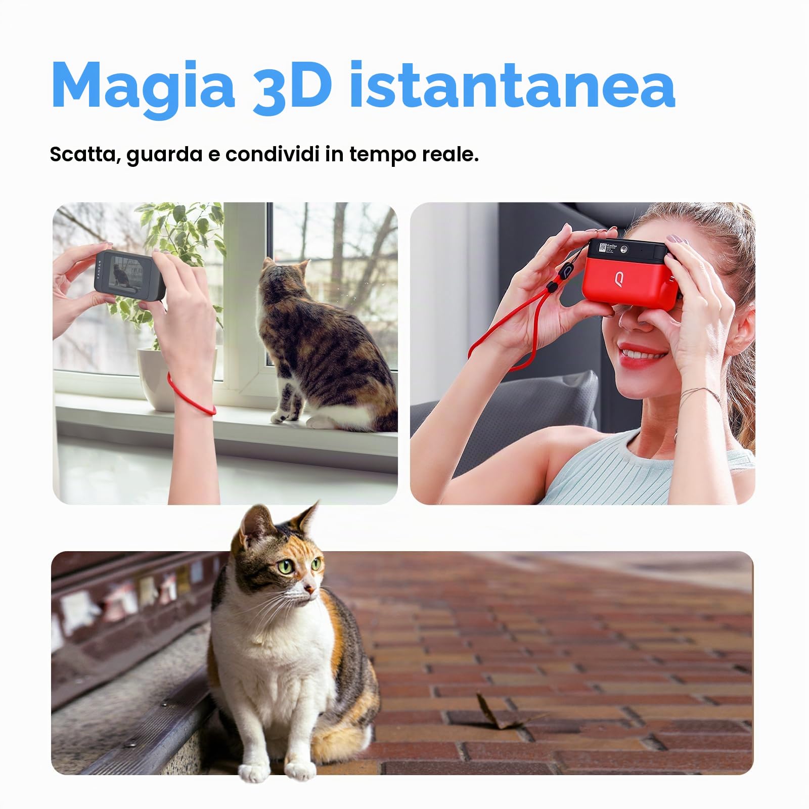 Kandao QooCam EGO 3D Macchina fotografica Nero