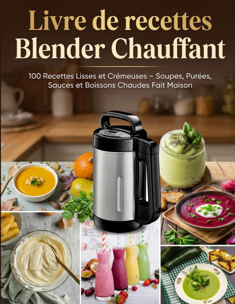 Livre de Recettes Blender Chauffant: 100 Recettes Lisses et Crémeuses – Soupes, Purées, Sauces et Boissons Chaudes Fait Maison