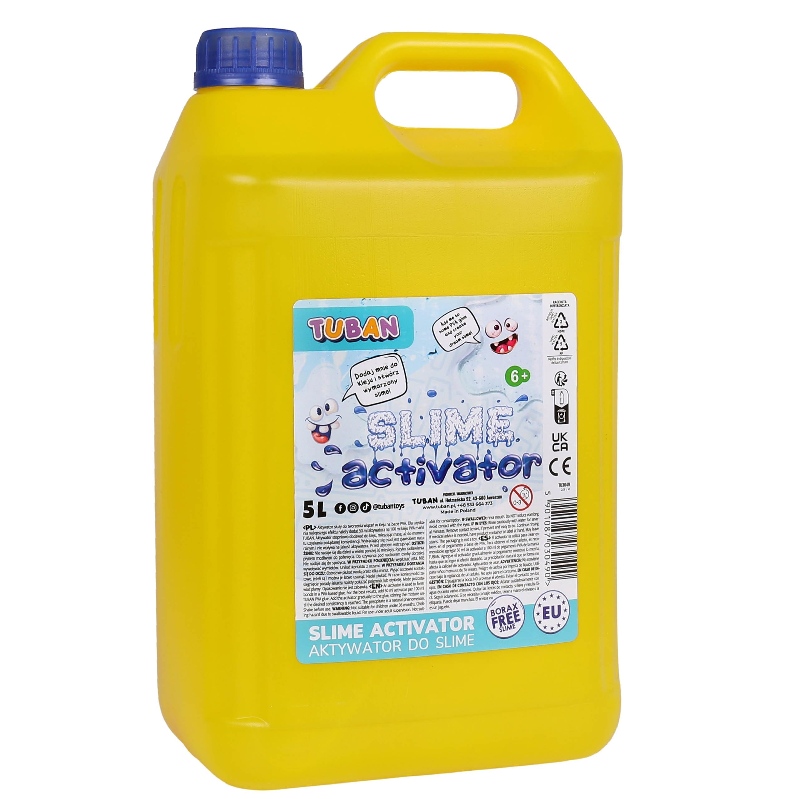 TUBAN Attivatore SLIME sicuro bambini liquido pasta modellabile grande