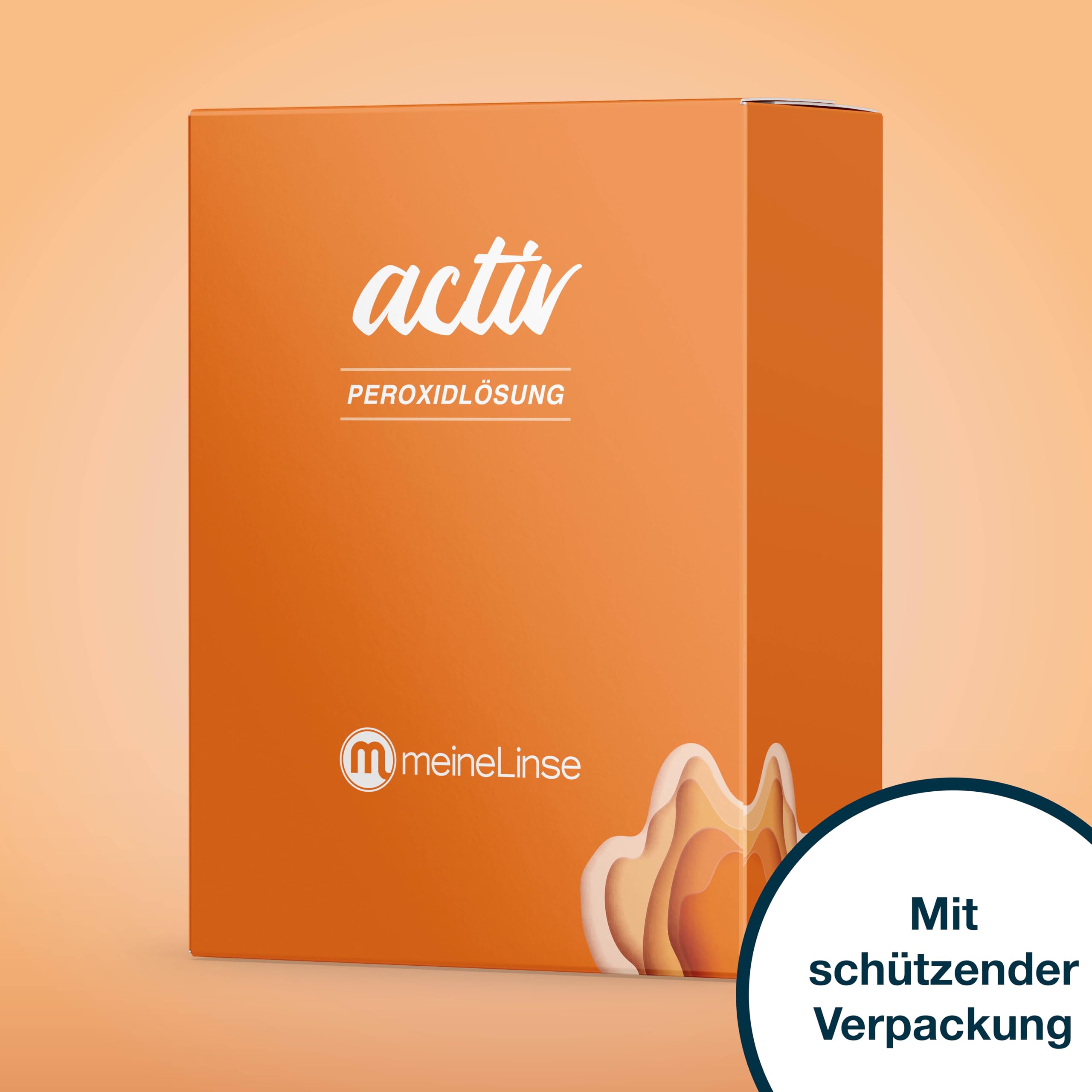 activ Peroxidlösung 3 x 360ml + 3 Behälter - für die schonende Reinigung weicher & formstabiler Kontaktlinsen - konservierungsmittelfrei (3x 360ml + 3 Behälter)