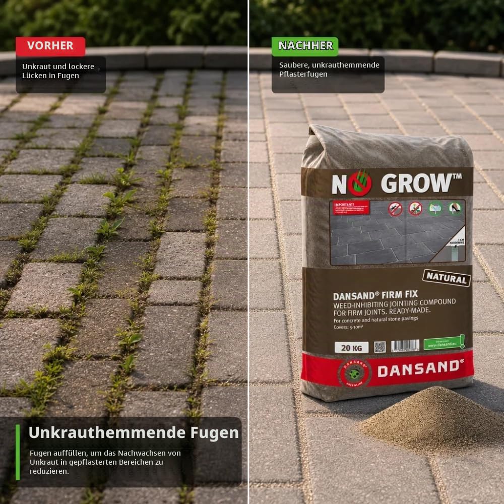 Dansand No Grow Polymersand 20 kg, Beige Block Pflastersteine