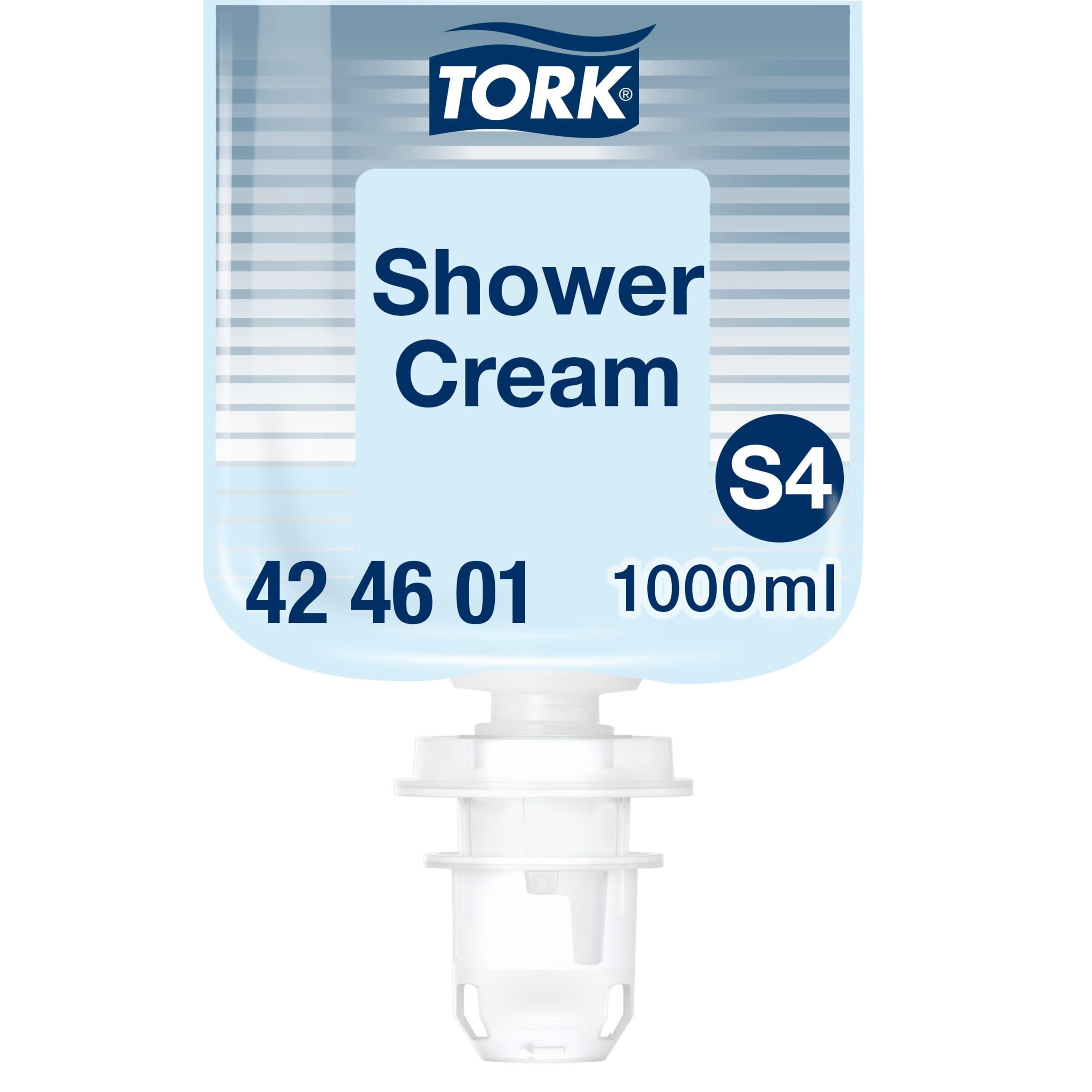 Tork Kremowy Żel pod Prysznic do Mycia Włosów i Ciała S4, Zapach Unisex, 6 x 1000 ml, 424601