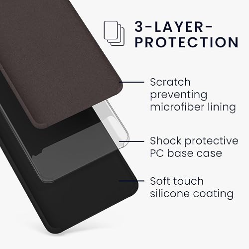 Miniatura 6 de kwmobile Funda compatible con Huawei P30 Pro - Funda de silicona TPU con acabado suave - Negro mate