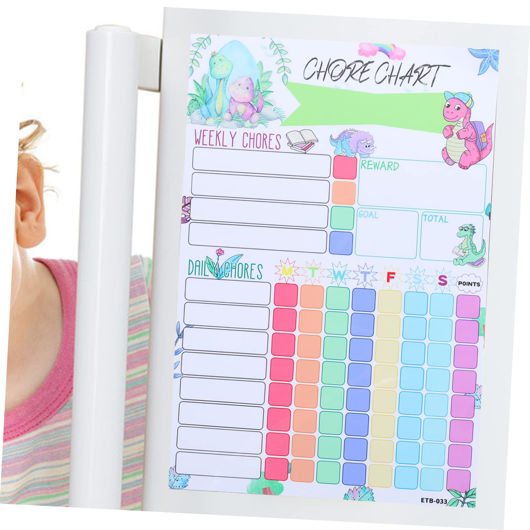 Angoily 4 Tabla de Recompensas Magnética Reutilizable para Accesorio Infantil para Hábitos y Diarias Calendario Semanal para Seguimiento Superficies Metálicas Familiar Educativo