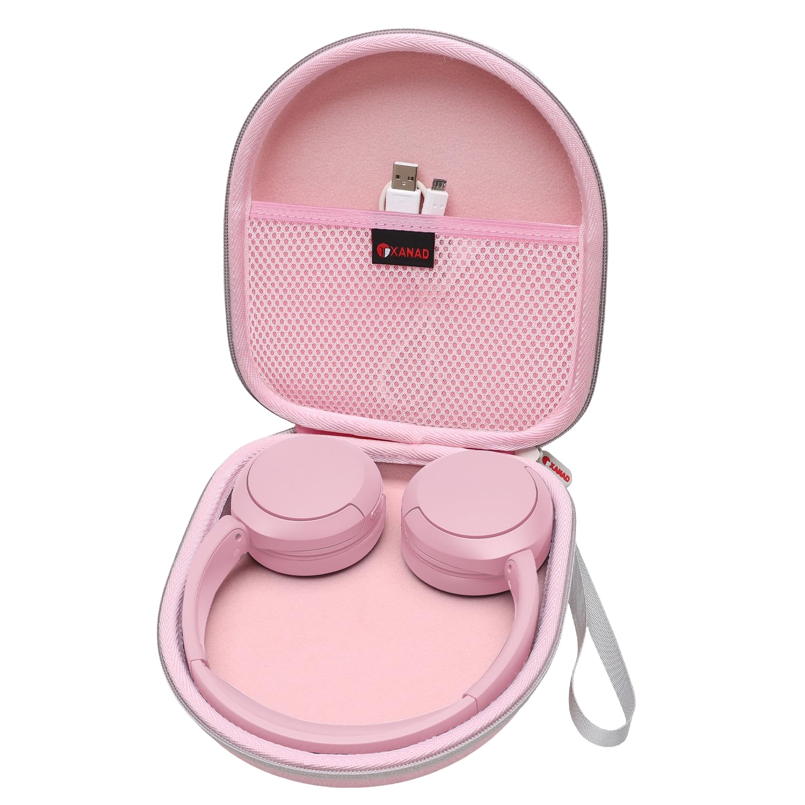 XANAD Hard Case for Sony WH-CH520 / WH-CH510 & JBL Tune 510BT / 710BT / 660NC / Live 660NC / Live 660NC Headphone - Pink