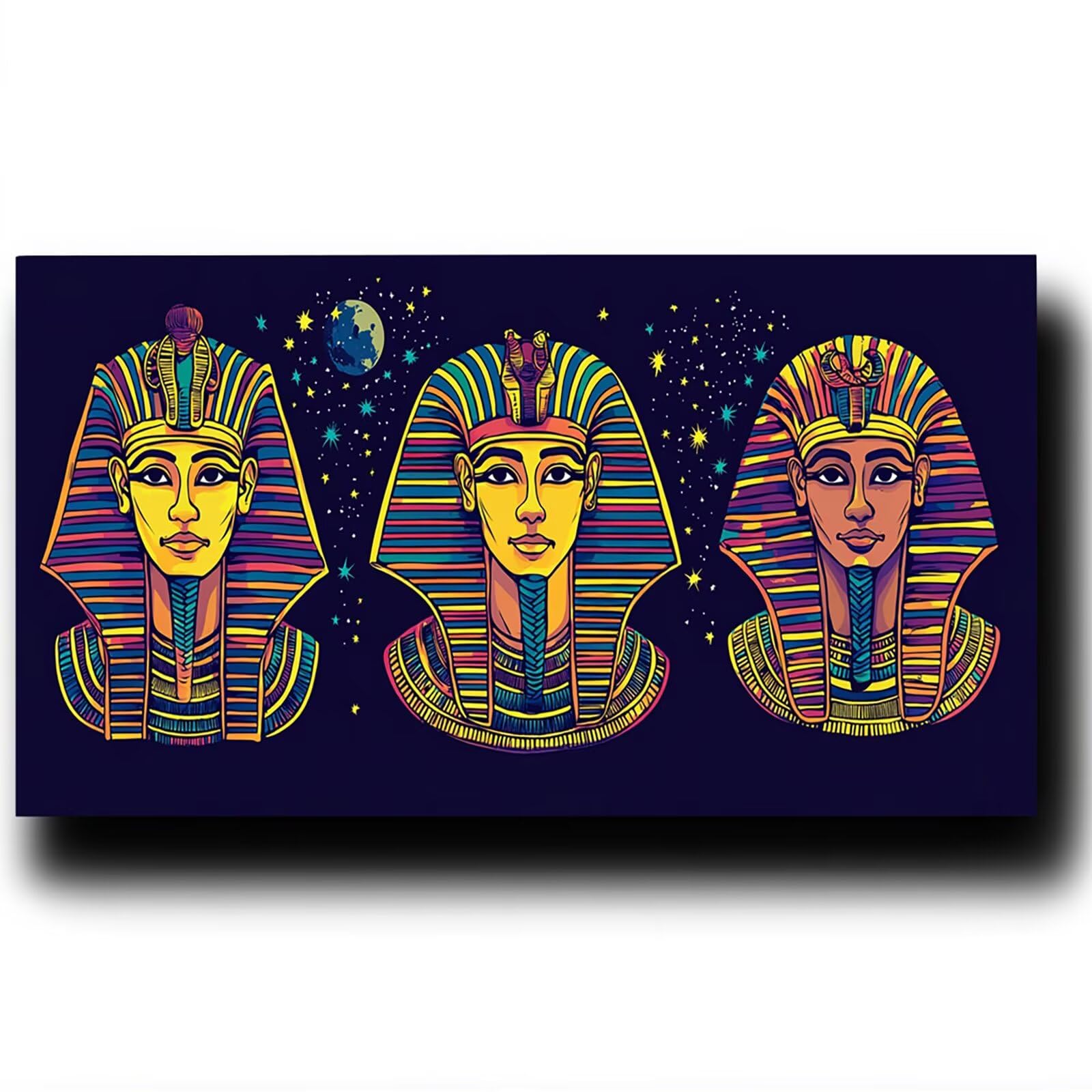 Pintar por Numeros Adultos Egipto, Pintar por Numeros Niños Kit Manualidades Adultos Cielo estrellado Cuadros para Pintar por Numeros Pintura Acrílico, Cuadros Decoracion Salon Modernos 80X160cm 7-0-P