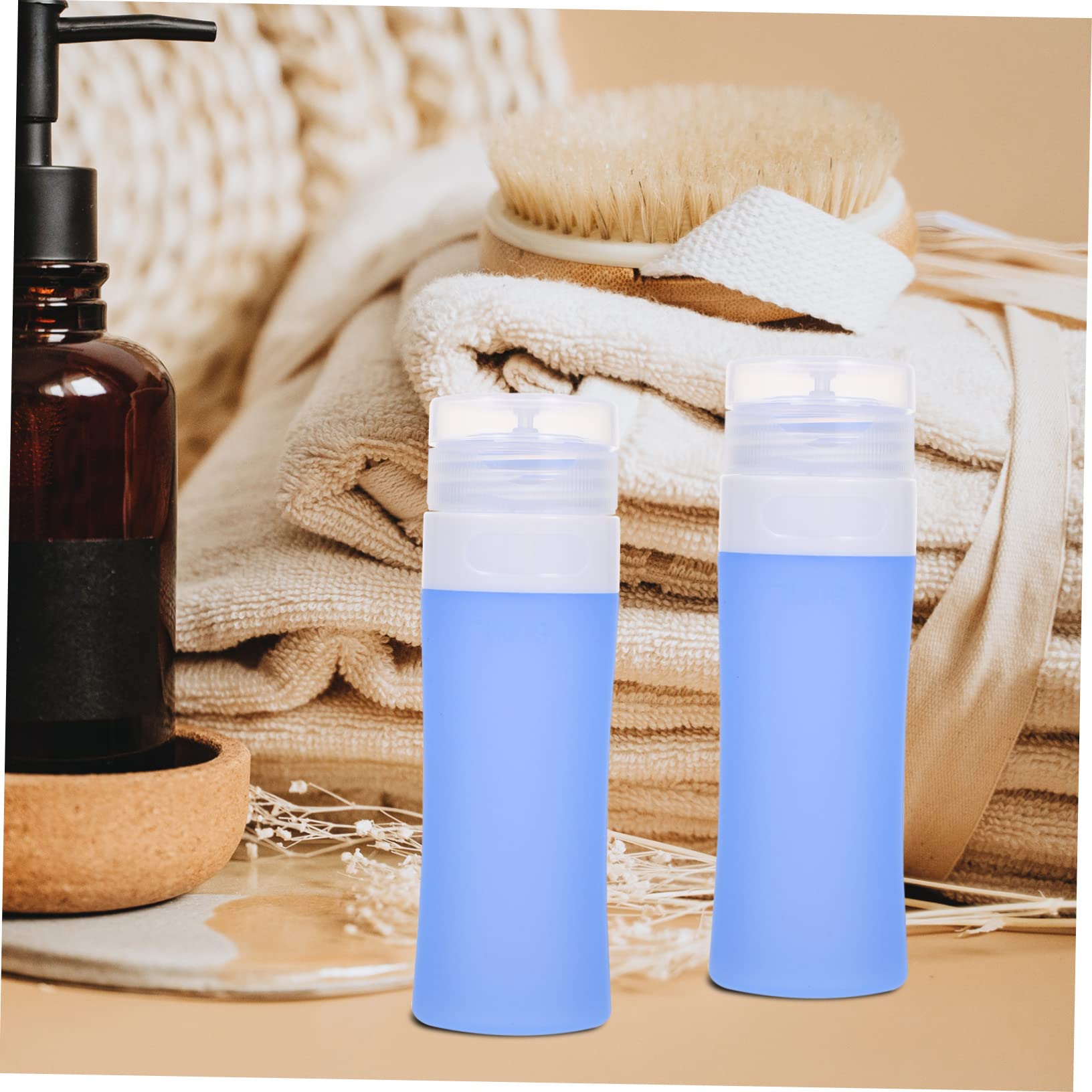 Amazon.co.jp: Alipis 円筒形ボトルトラベルボトル サンプルボトル