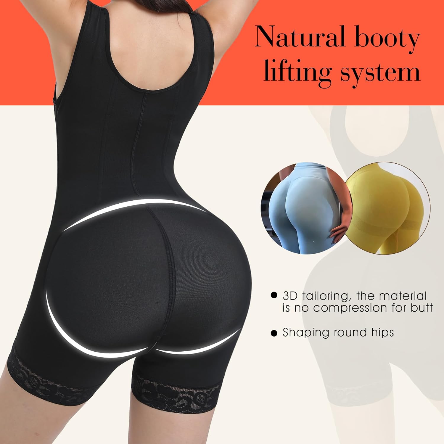 Full Body Shaper Fajas Colombianas Tummy Control Waist Trainer Shapewear Post Surgery High Compression Garment - Image 4