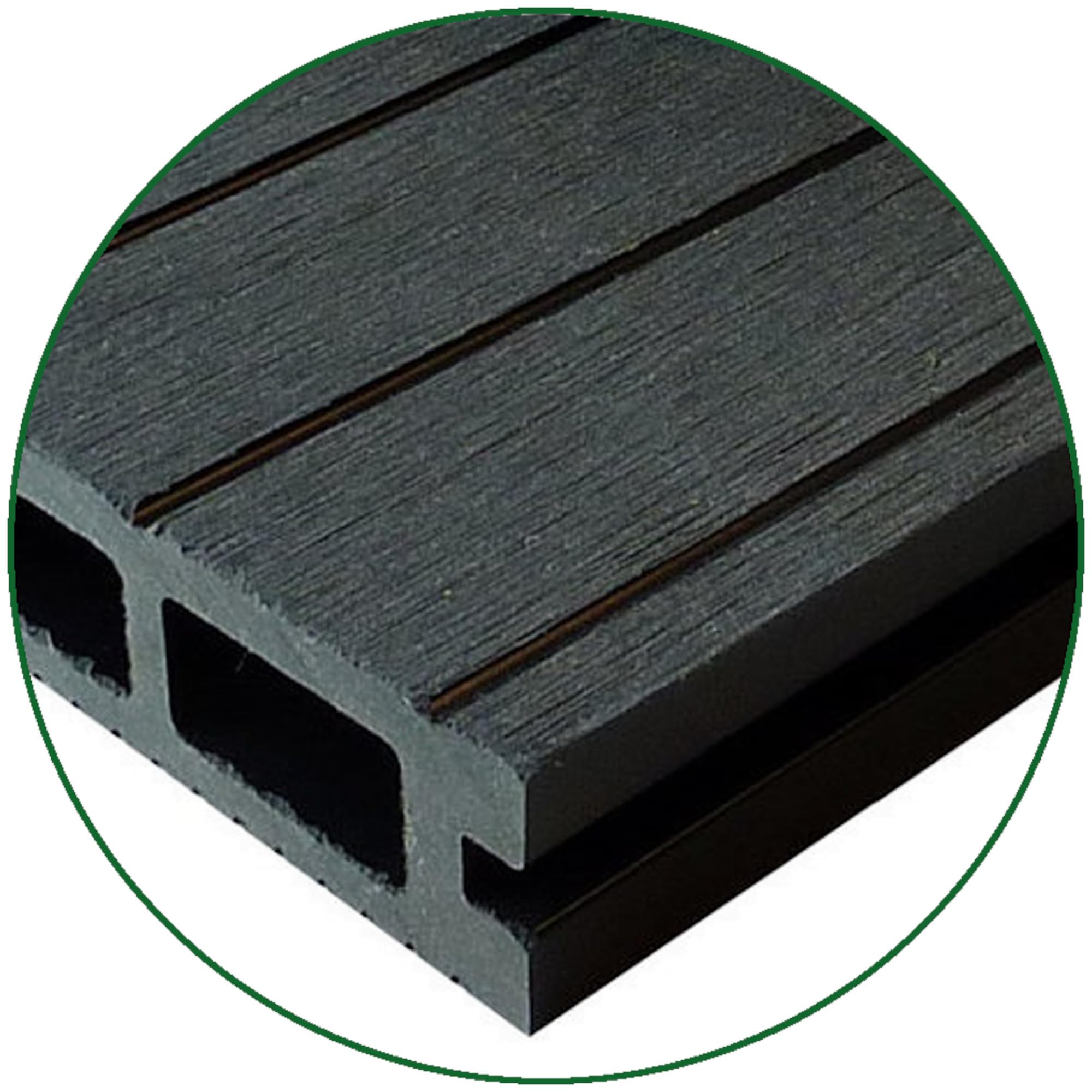 Terrassendielen 220 cm Diele 25mm anthrazit Bausatz 2-60 m²
