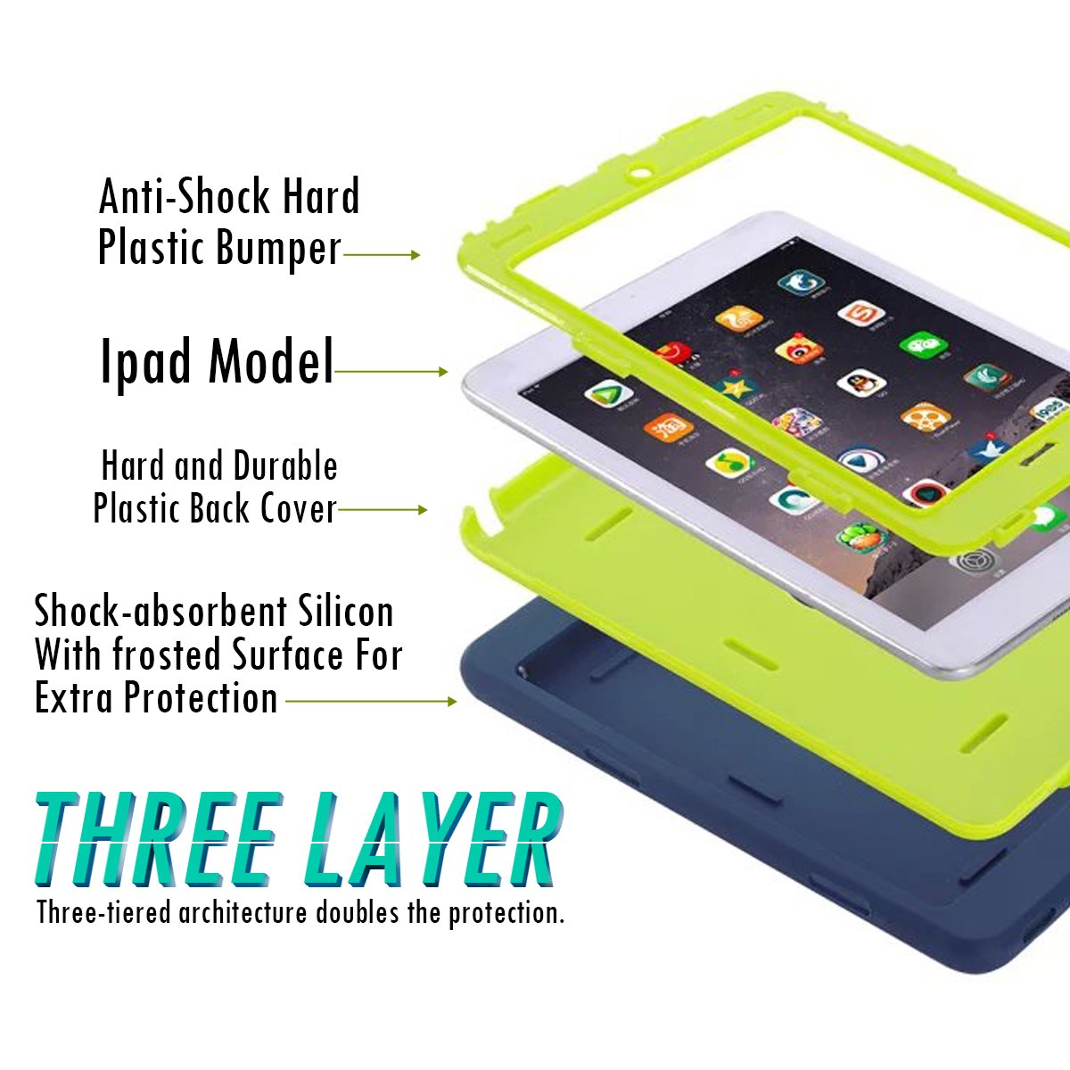 Amazon.com: MAKEIT CASE for iPad mini Case, for iPad mini 2 3 Case