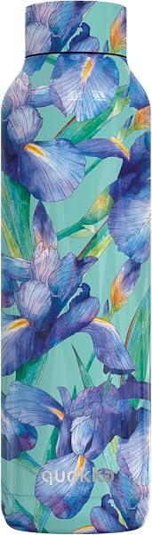 Quokka SOLID BLUE IRISES | BOUTEILLE THERMOS EN ACIER INOXYDABLE 630 ML - 1