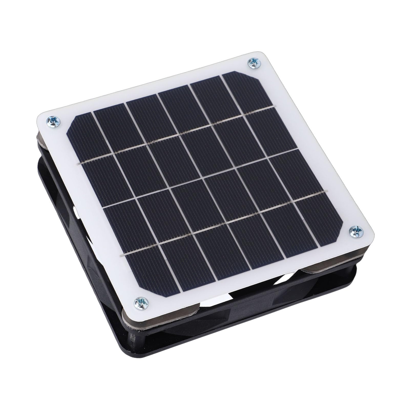 Qcwwy Ventilador de Ventilación Solar Extractor Solar 2 en 1 Ventilador con Energía para Invernadero Al Aire Libre Gallinero Electrodomésticos