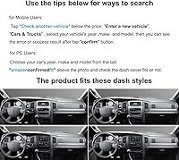 Vista 2 de Yiz Funda para salpicadero, tapete de tablero, ajuste personalizado para Dodge Ram 1500 2002-2005, 2500/3500 2003-2005 (02-05 Negro) Y22