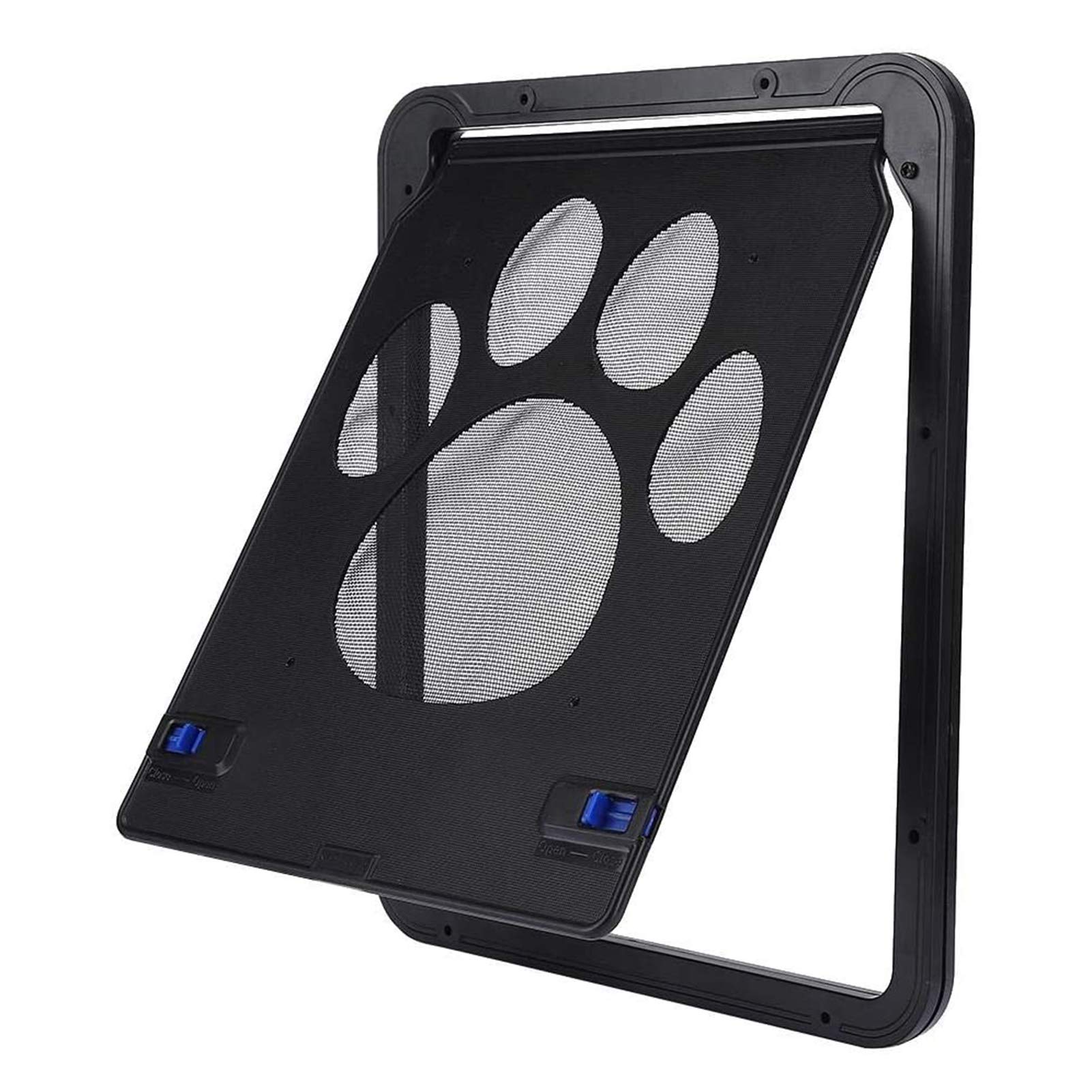 Katzenklappen Hua Haustiertür/Katzenklappe Mit 2-Wege-Verriegelung, Automatisches Abschließbares Haustiergatter, Anti-UV-ABS Und Nylonmaterial-PET-Winddichte-Tür, 2 Größen (Size : Small)