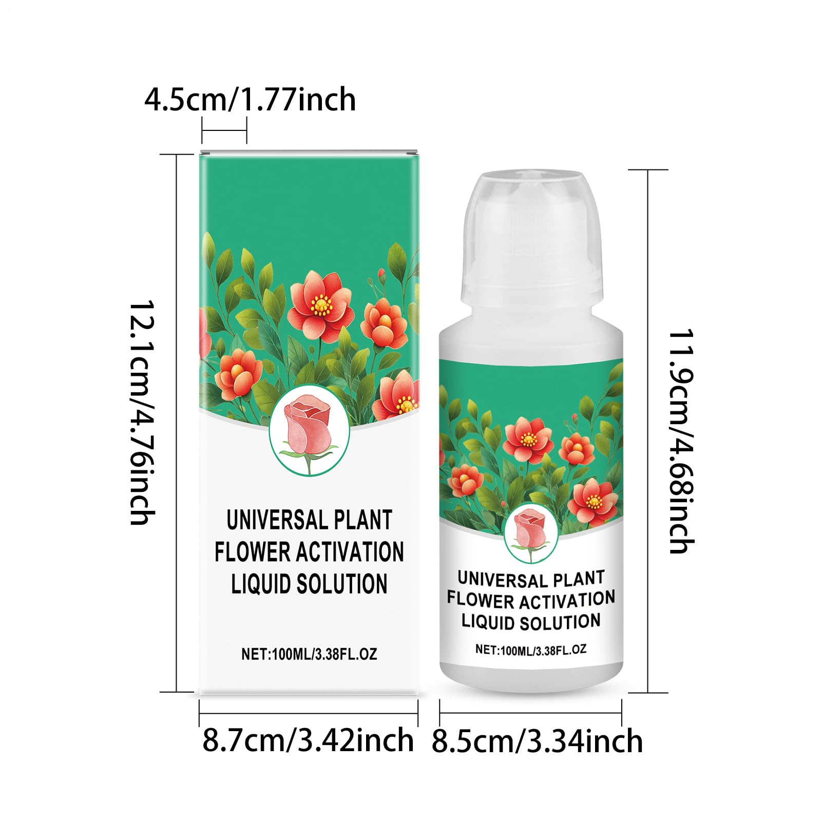 Alimento Para Flores Cortadas | Líquido 100 ml Nutrientes Hidropónicos | Suministros De Jardinería Para Césped Hidroponía Y Vitalidad De Macetas Interior Exterior