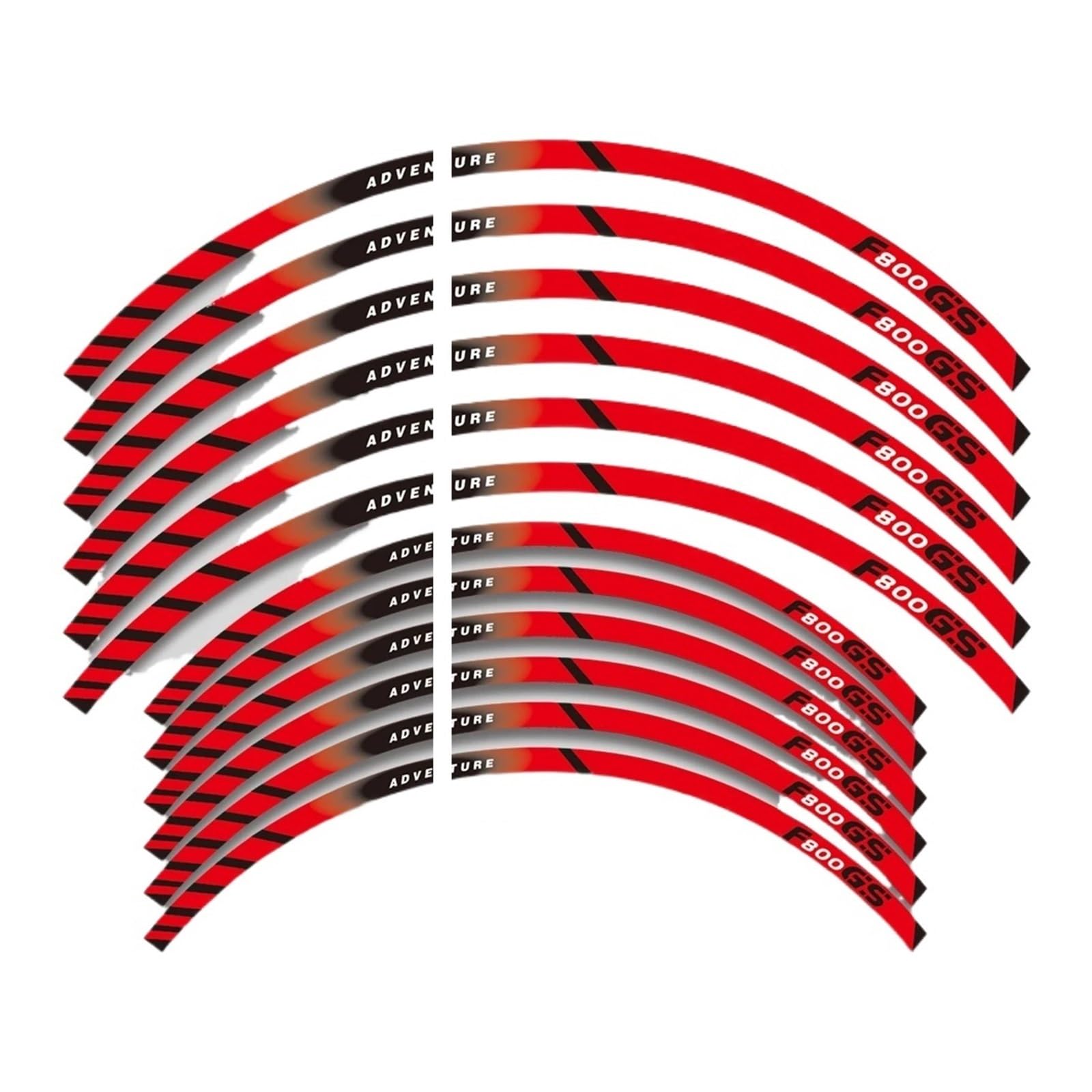 Reflective Sticker for B&MW F800GS F 800GS 800 for GS 21″17″ Motorcycle Wheels Sticker Rim Tire Reflective Stripe Accessories Decals Set