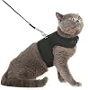 PUPTECK Soft Mesh Cat Vest Harness and Leash Set Puppy Padded Pet Harnesses Escape Proof for Cats Small Dogs Rabbits Bunny, Plaid Beige, S
