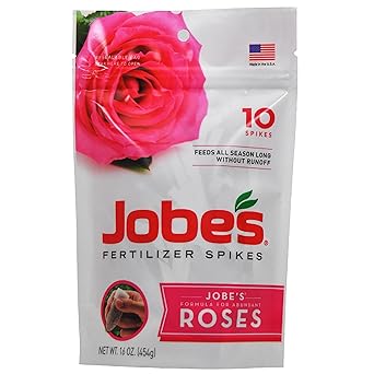 Jobes fertilizer for abundant roses spikes,10 count,16oz