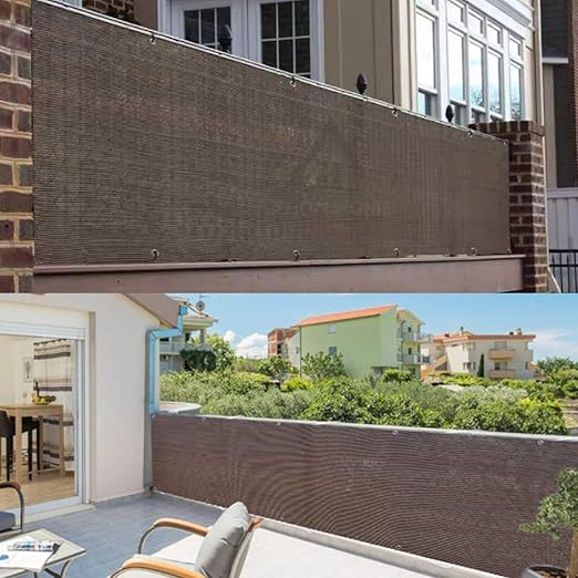 Amazon Destyle 快適空間 モカベージュ 180 80cm 2枚組 バルコニー ベランダ シェード オーニング 目隠し Uv加工 Uvカット 高羽製簾 遮光 サンシェード 家 窓 撥水 プライバシー保護 日よけ オーニング シェード