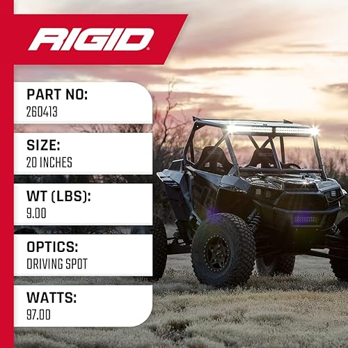 Miniatura 5 de RIGID INDUSTRIES - Barra de luz LED Adapt E-Series 20 pulgadas luz todoterreno para ATV y auto