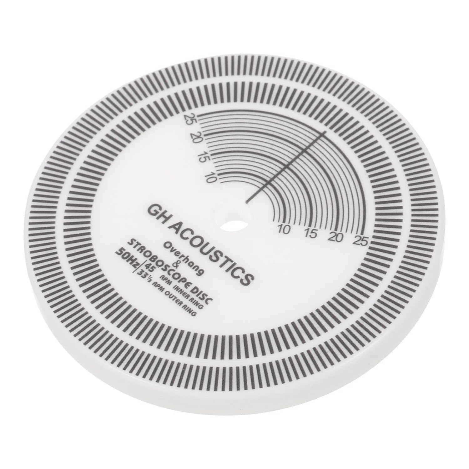 Giradischi affidabili, disco stroboscopico, stroboscopico, test, rilevamento della velocità, velocità di registrazione in vinile, disco di misurazione, durevole, facile da installare.