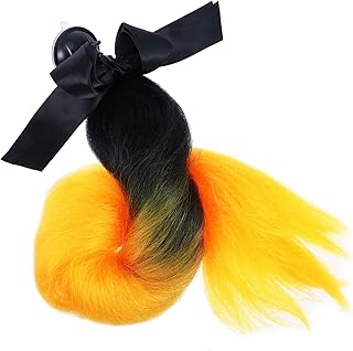 ibasenice Capacete Trança Ciclismo Ciclismo Peruca De Cabelo Rabo De Cavalo Snowboard Capacete Peruca Capacete Cabelo Rabo De Cavalo Capacete Adesivo Acessórios Capacete Mohawk Peruca