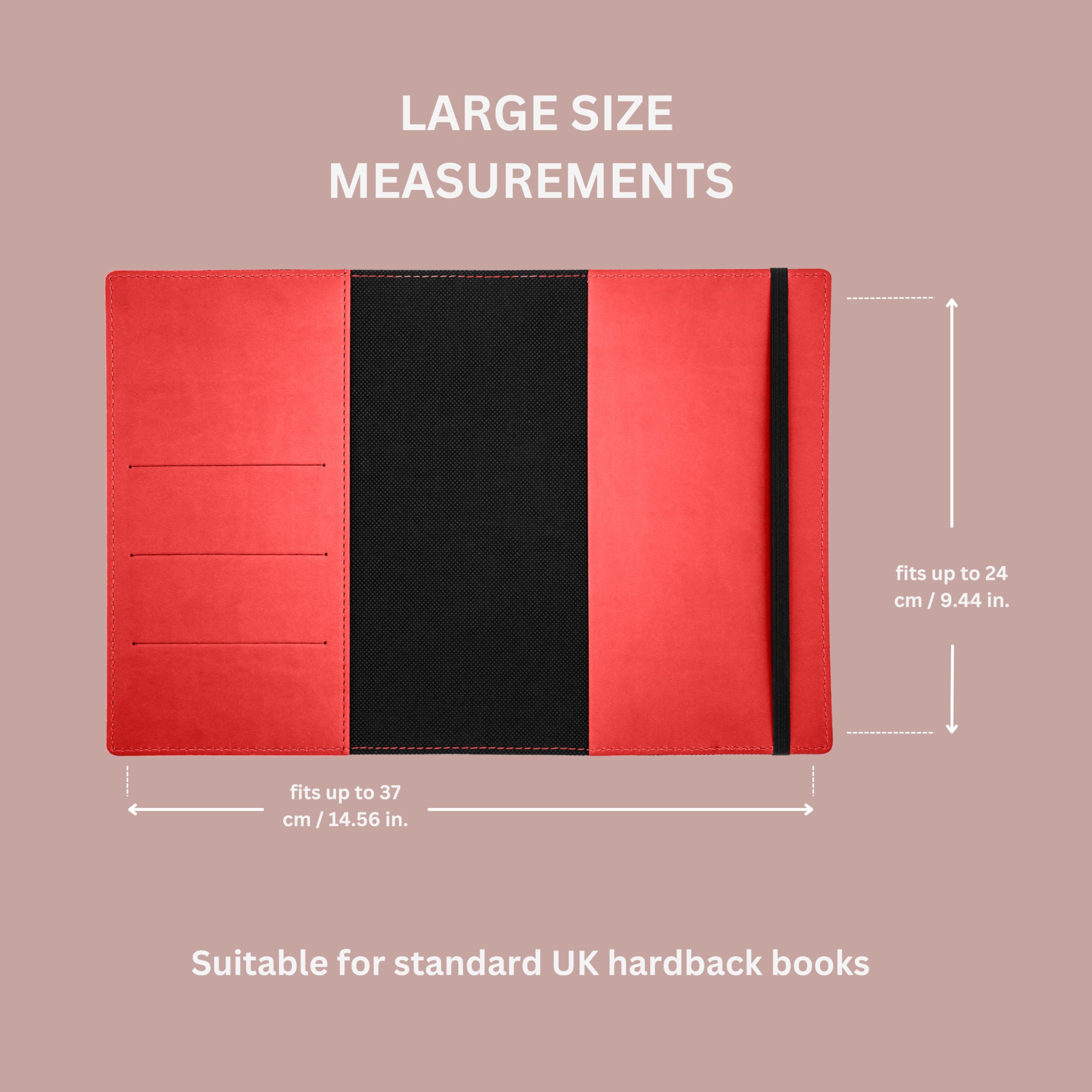 Large Paperback Book Protector, Red - Image 3