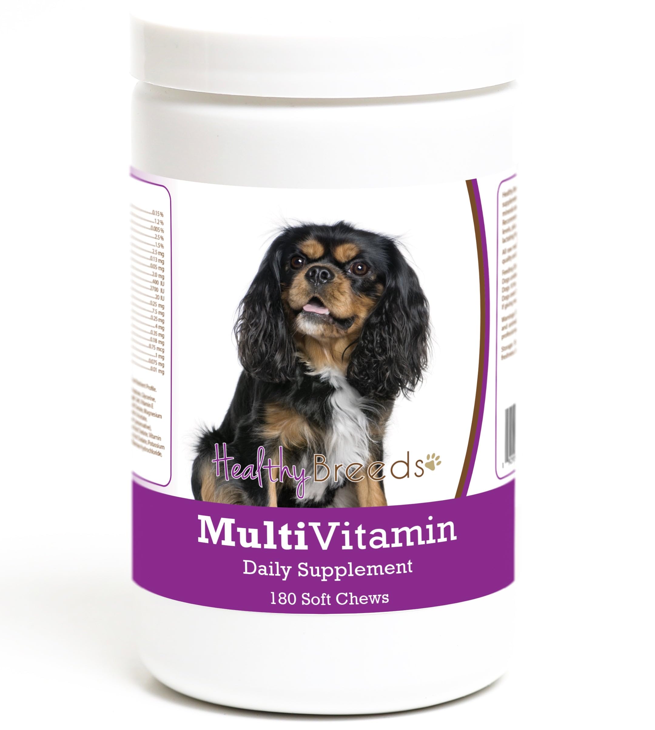 Healthy Breeds Cavalier King Charles Spaniel Multivitamin Soft Chew for Dogs 180 Count