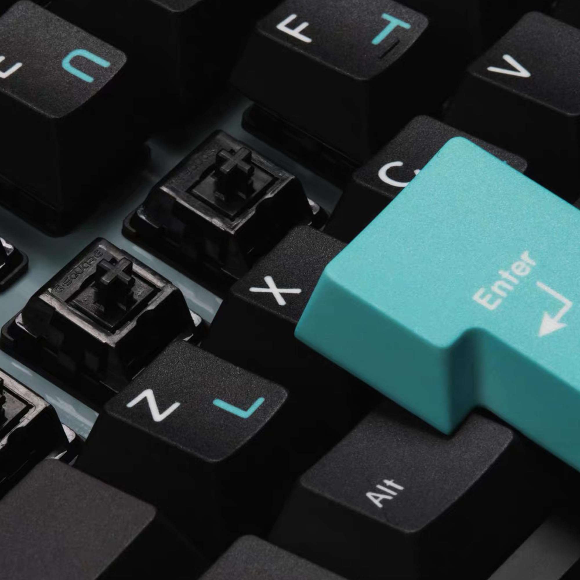 Klawisze z motywem mięty, 143 klawisze, profil wiśniowy PBT Dye Sub Top Print Keycap zestaw do 61 68 87 104 108 MX klawiatury mechaniczne