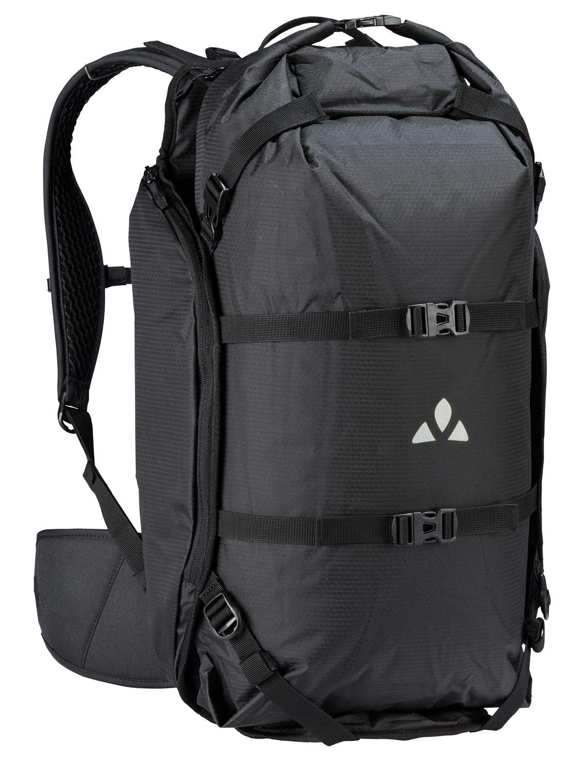 VAUDE Trailpack, Bikepacking-Rucksacksystem Sporttasche, 55 cm, 27 Liter, Black Uni