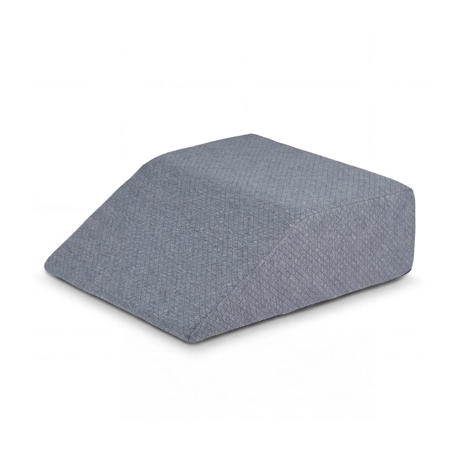 KOMFOTTEU Almohada de Elevación para Piernas, Cojín Cuña de Espuma de Memoria para Pies, Tobillos y Rodillas, Cojín Reposapiernas para Dormir Mejorar la Circulación (Gris)