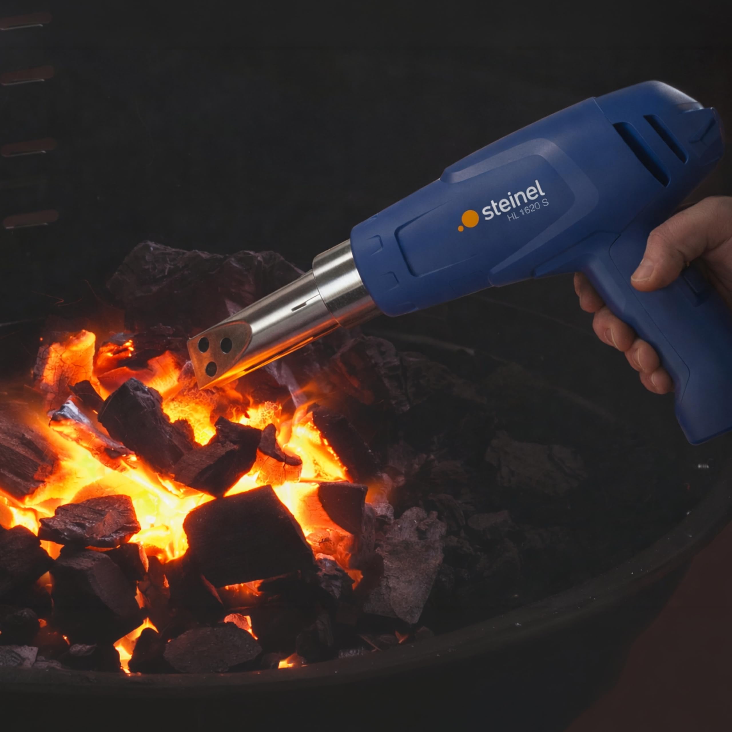 Steinel HL 1620 S Décapeur thermique avec brosse à barbecue 1600 W et deux niveaux de température 300 °/500 °C