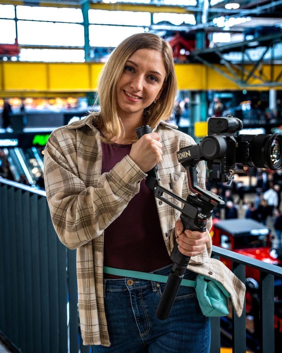 DF DIGITALFOTO RS3 Portrait, Support de Caméra Vertical RS3 2e Génération Amélioré, Compatible avec DJI Ronin RS2/RS3/RS3Pro, pour la Prise de Vue sur Les Réseaux Sociaux (IG, Youtube Shorts, Reels