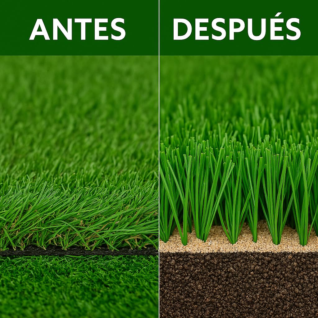FERTIBONO Arena de Sílice para Césped Artificial 25 kg – Evita Césped Aplastado y Calor Sofocante – Alta Pureza 98,5% – Seca, Lavada y de Granulometría Controlada – Uso Residencial y Deportivo