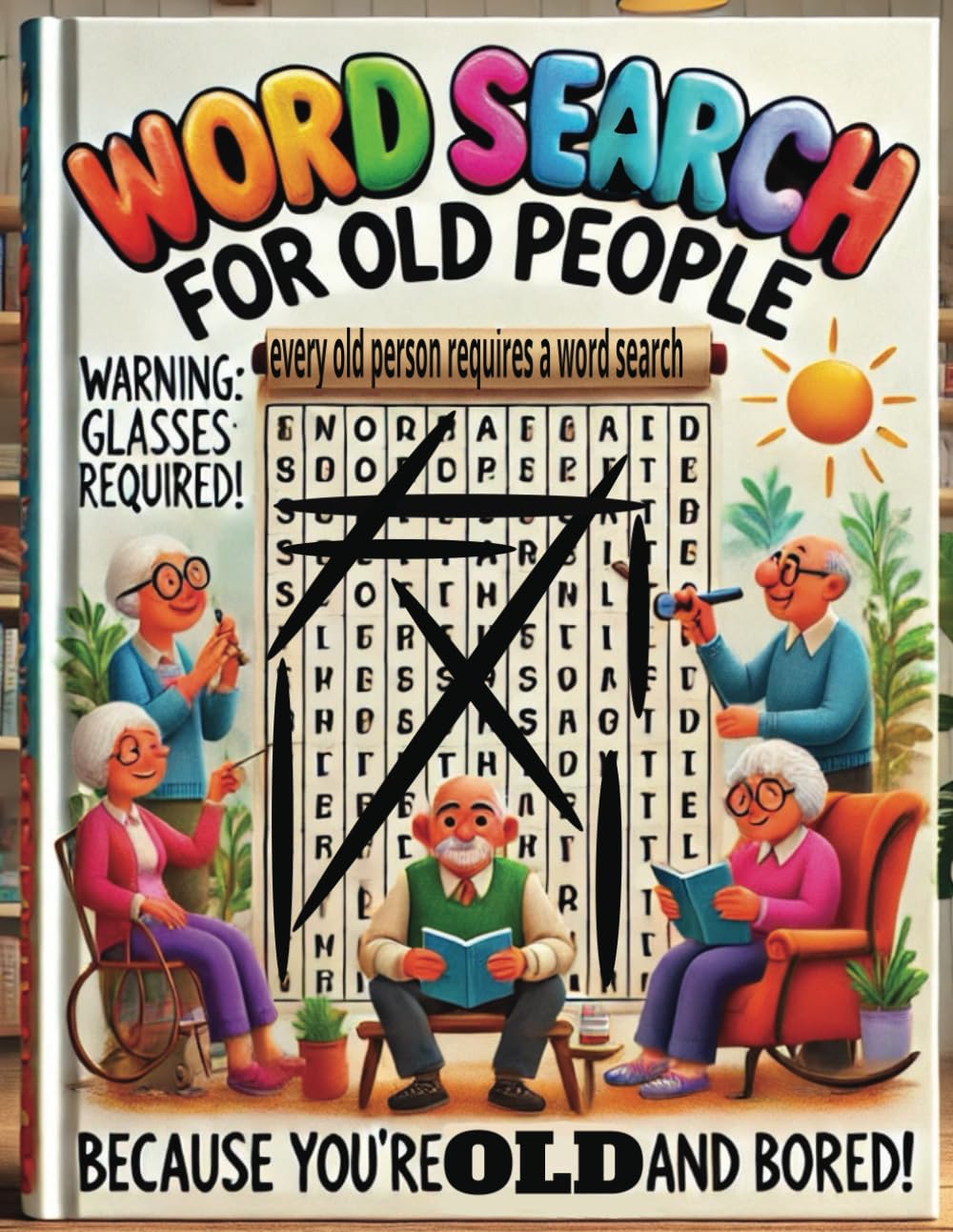 Word search for old people: 40 Hilarious Puzzles, 10 Words Each—Perfect for Seniors, Retirees, and Anyone Who’s Growing Older (and Wiser!)