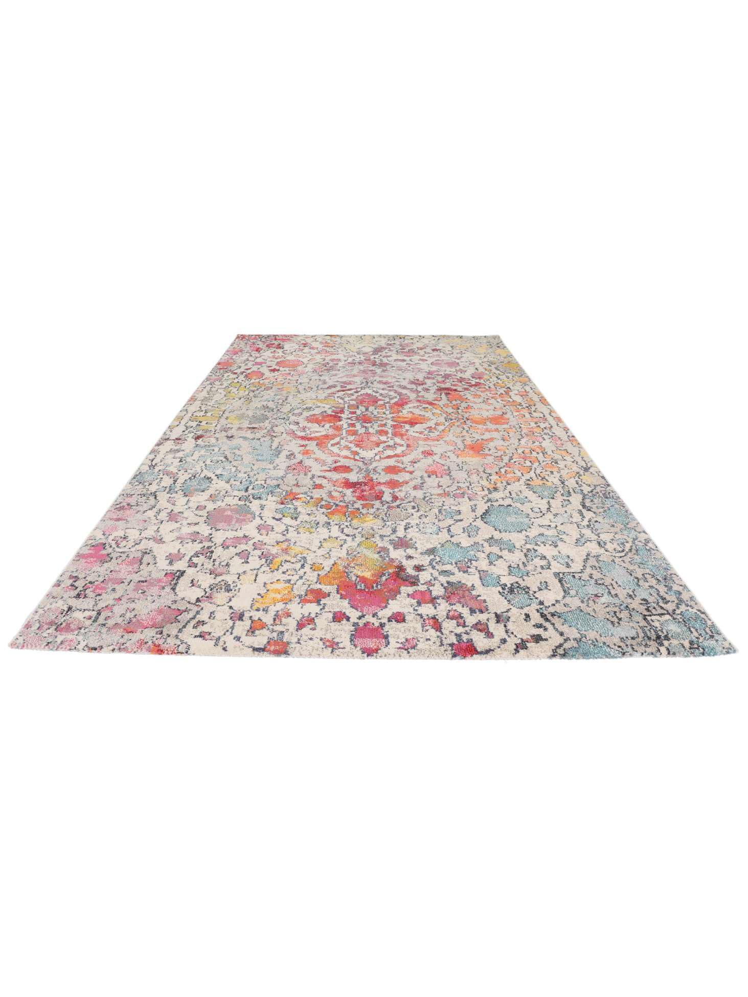 RugVista Kaleidoscope Alfombra, 160 x 230 cm, Multi | Rectangular, Pelo medio, Limpieza en seco, Oeko-Tex 100, Sala de estar, Comedor, Dormitorio, Cocina