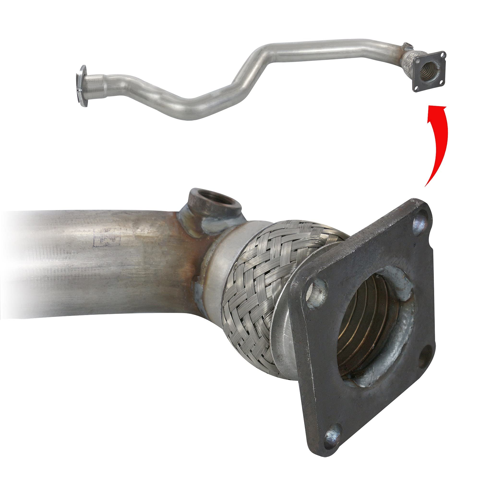 Catalizador + tubo de escape, incluye material de montaje | Compatible con: VW Golf IV, Golf IV Variant