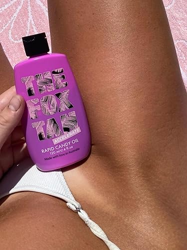 Miniatura 5 de The Fox Tan Aceite de caramelo rápido, aceite de bronceado acelerador para bronceados más profundos y oscuros de larga duración, crea una piel
