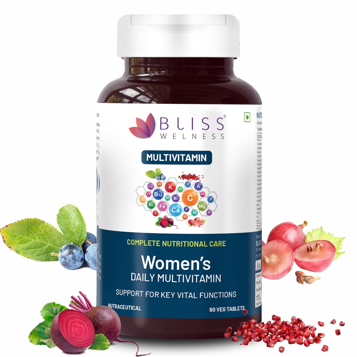 Bliss Wellness Women’s Daily Multivitamin – 60 Tablets Bliss Wellness Women’s Daily Multivitamin – 60 Tablets