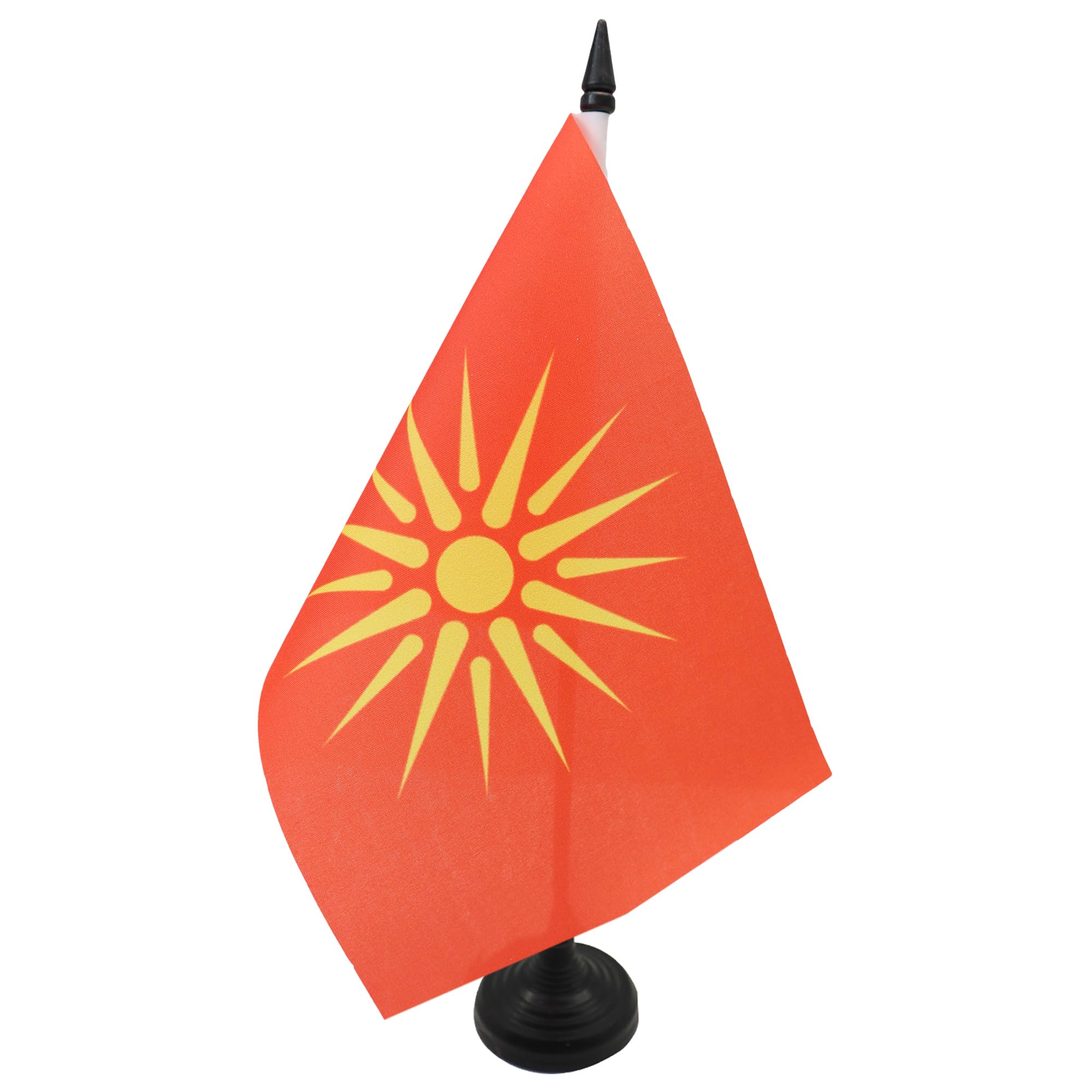 AZ FLAG Macedonia Old Table Flag 6x8 in 100D Polyester Plastic Base