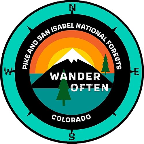 Miniatura 9 de Pike National Forest Colorado - Wander Often - 3.5" Ventana coche camión calcomanía calcomanía vacaciones recuerdo viaje aventura tema novedad